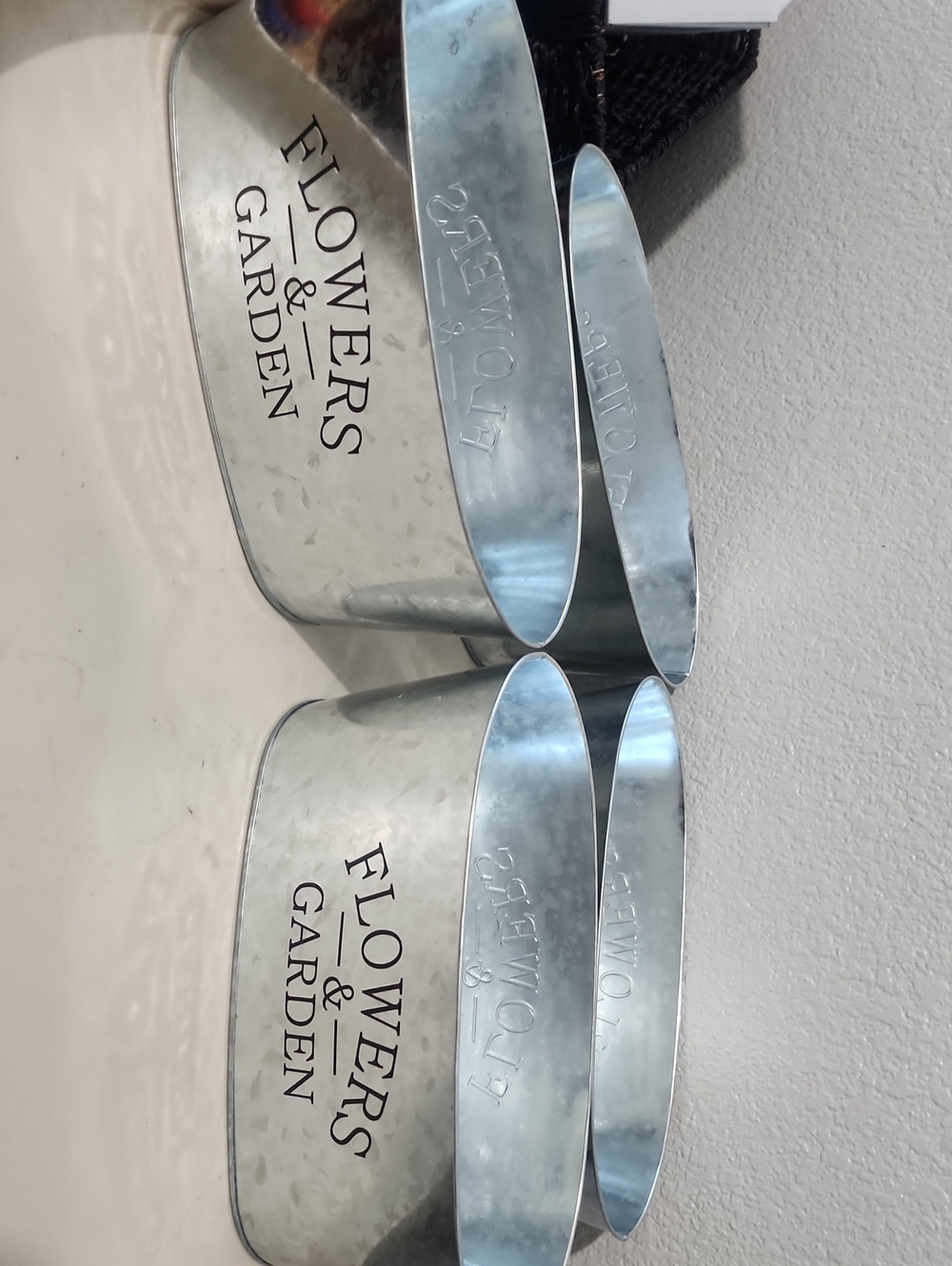 Galvanized Planter - Silver